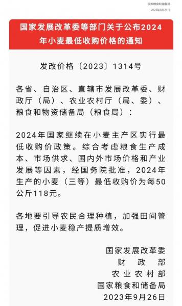 2024小麦价格元旦会涨吗，元旦后小麦价格？