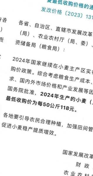 2024小麦价格元旦会涨吗，元旦后小麦价格？